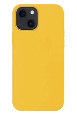 BASEY. Hoes Geschikt voor iPhone 15 Plus Hoesje Siliconen Back Cover Case Met Screenprotector - Hoesje Geschikt voor iPhone 15 Plus Hoes Cover Hoesje - Geel