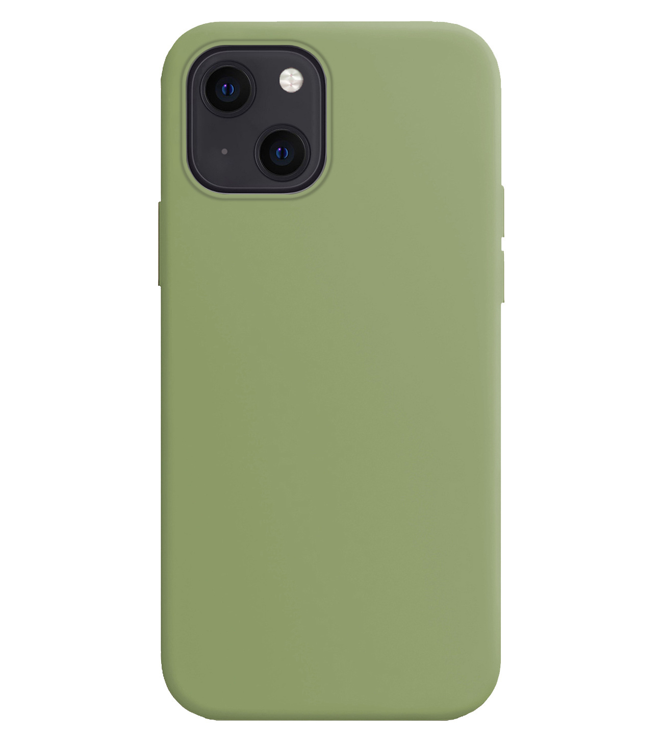 BASEY. Hoes Geschikt voor iPhone 15 Plus Hoesje Siliconen Back Cover Case Met Screenprotector - Hoesje Geschikt voor iPhone 15 Plus Hoes Cover Hoesje - Groen