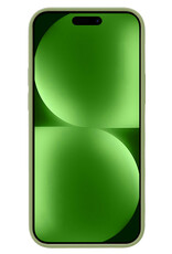 BASEY. Hoes Geschikt voor iPhone 15 Plus Hoesje Siliconen Back Cover Case Met Screenprotector - Hoesje Geschikt voor iPhone 15 Plus Hoes Cover Hoesje - Groen
