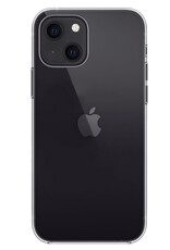 BASEY. Hoes Geschikt voor iPhone 15 Plus Hoesje Siliconen Back Cover Case Met Screenprotector - Hoesje Geschikt voor iPhone 15 Plus Hoes Cover Hoesje - Transparant