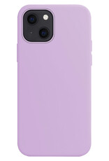 BASEY. Hoes Geschikt voor iPhone 15 Plus Hoesje Siliconen Back Cover Case Met 2x Screenprotector - Hoesje Geschikt voor iPhone 15 Plus Hoes Cover Hoesje - Lila