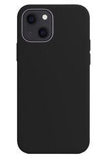 BASEY. Hoes Geschikt voor iPhone 15 Plus Hoesje Siliconen Back Cover Case Met 2x Screenprotector - Hoesje Geschikt voor iPhone 15 Plus Hoes Cover Hoesje - Zwart