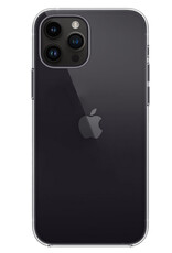 BASEY. Hoes Geschikt voor iPhone 15 Pro Hoesje Siliconen Back Cover Case Met 2x Screenprotector - Hoesje Geschikt voor iPhone 15 Pro Hoes Cover Hoesje - Transparant