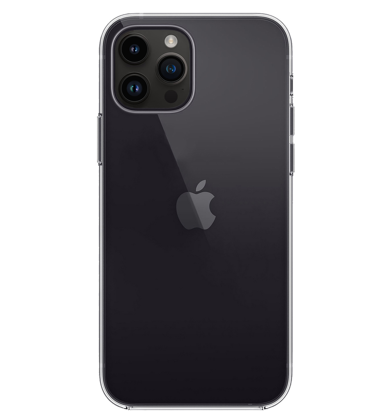 BASEY. Hoes Geschikt voor iPhone 15 Pro Max Hoesje Siliconen Back Cover Case Met Screenprotector - Hoesje Geschikt voor iPhone 15 Pro Max Hoes Cover Hoesje - Transparant