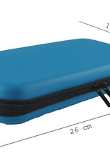 BASEY. Hoesje Geschikt voor Nintendo Switch Case Hoes Hard Cover Koord Met Screenprotector - Bescherm Case Geschikt voor Nintendo Switch Hoes - Blauw