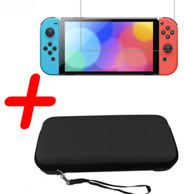 BASEY. BASEY. Nintendo Switch Hoesje Met Screenprotector - Zwart