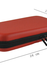 BASEY. Hoesje Geschikt voor Nintendo Switch OLED Case Hoes Hard Cover Koord Met Screenprotector - Bescherm Case Geschikt voor Nintendo Switch OLED Hoes - Rood