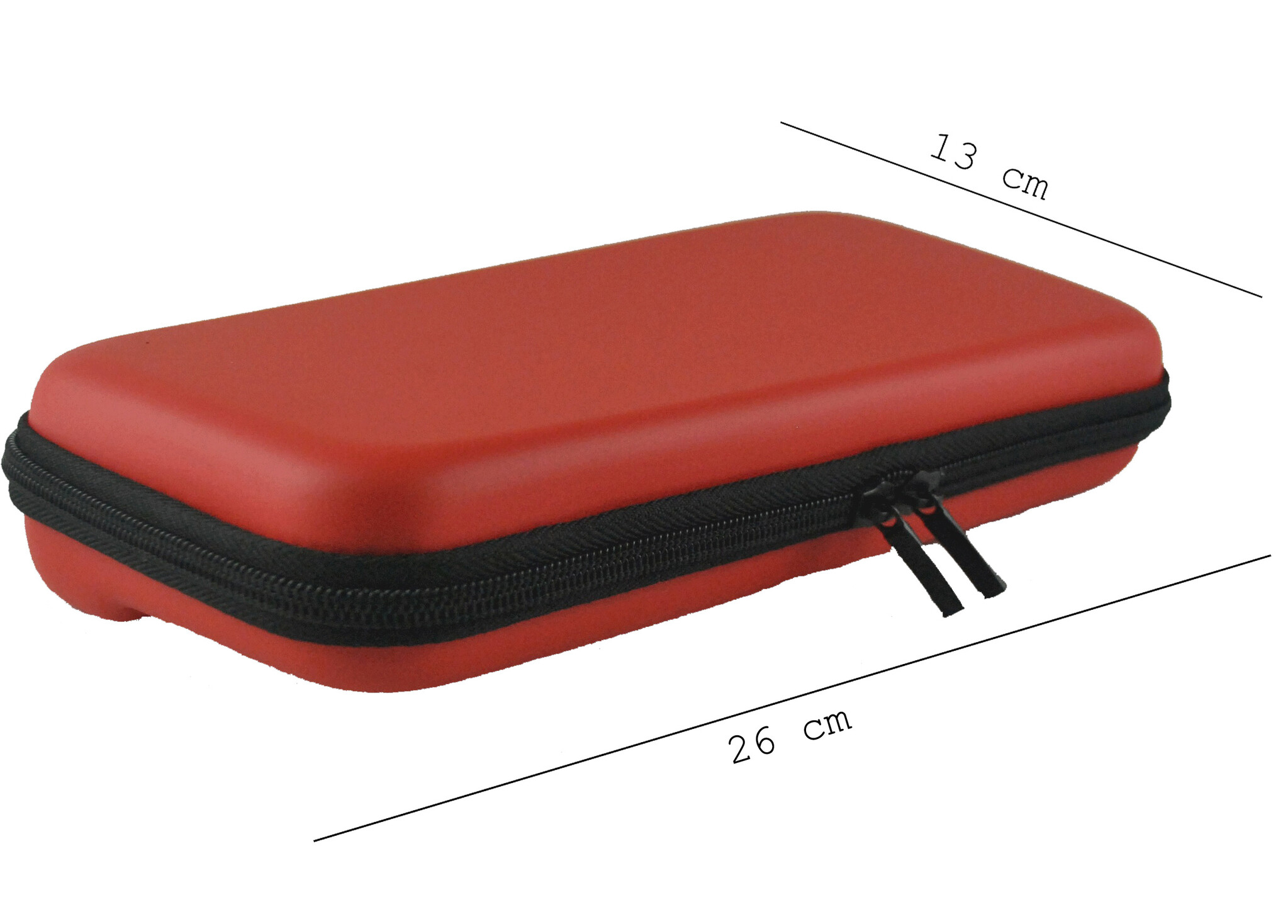 BASEY. Hoesje Geschikt voor Nintendo Switch OLED Case Hoes Hard Cover Koord Met Screenprotector - Bescherm Case Geschikt voor Nintendo Switch OLED Hoes - Rood