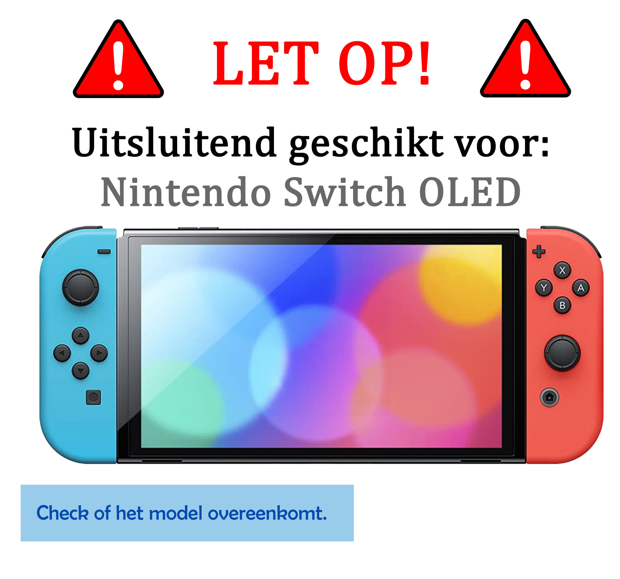 BASEY. Hoesje Geschikt voor Nintendo Switch OLED Case Hoes Hard Cover Koord Met Screenprotector - Bescherm Case Geschikt voor Nintendo Switch OLED Hoes - Zwart
