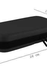 BASEY. Hoesje Geschikt voor Nintendo Switch OLED Case Hoes Hard Cover Koord Met Screenprotector - Bescherm Case Geschikt voor Nintendo Switch OLED Hoes - Zwart