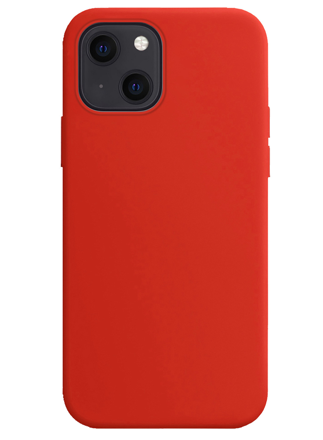 NoXx Hoes Geschikt voor iPhone 15 Hoesje Cover Siliconen Back Case Hoes Met 2x Screenprotector - Rood