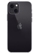 NoXx Hoes Geschikt voor iPhone 15 Plus Hoesje Cover Siliconen Back Case Hoes Met Screenprotector - Transparant