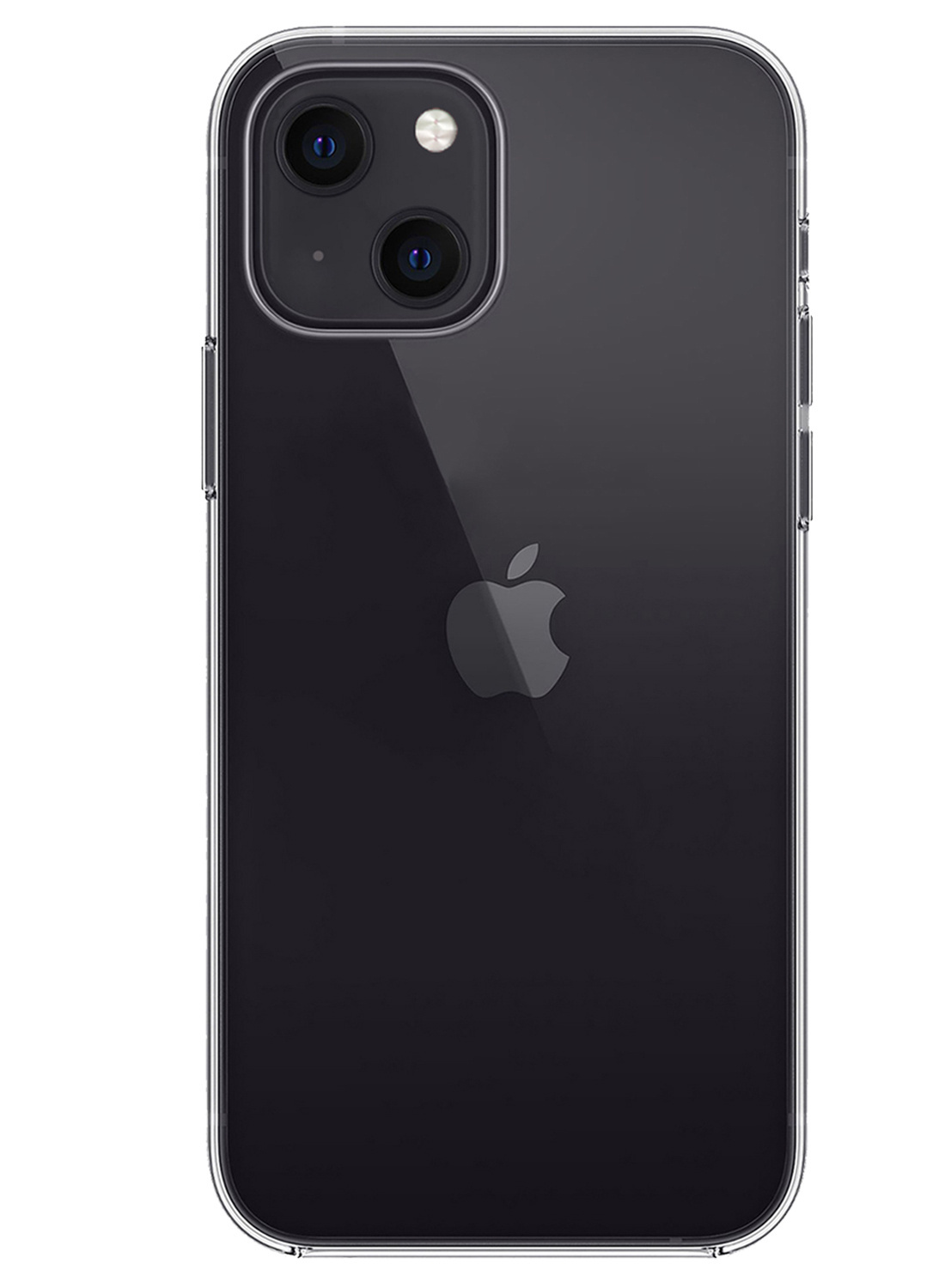 NoXx Hoes Geschikt voor iPhone 15 Plus Hoesje Cover Siliconen Back Case Hoes Met Screenprotector - Transparant
