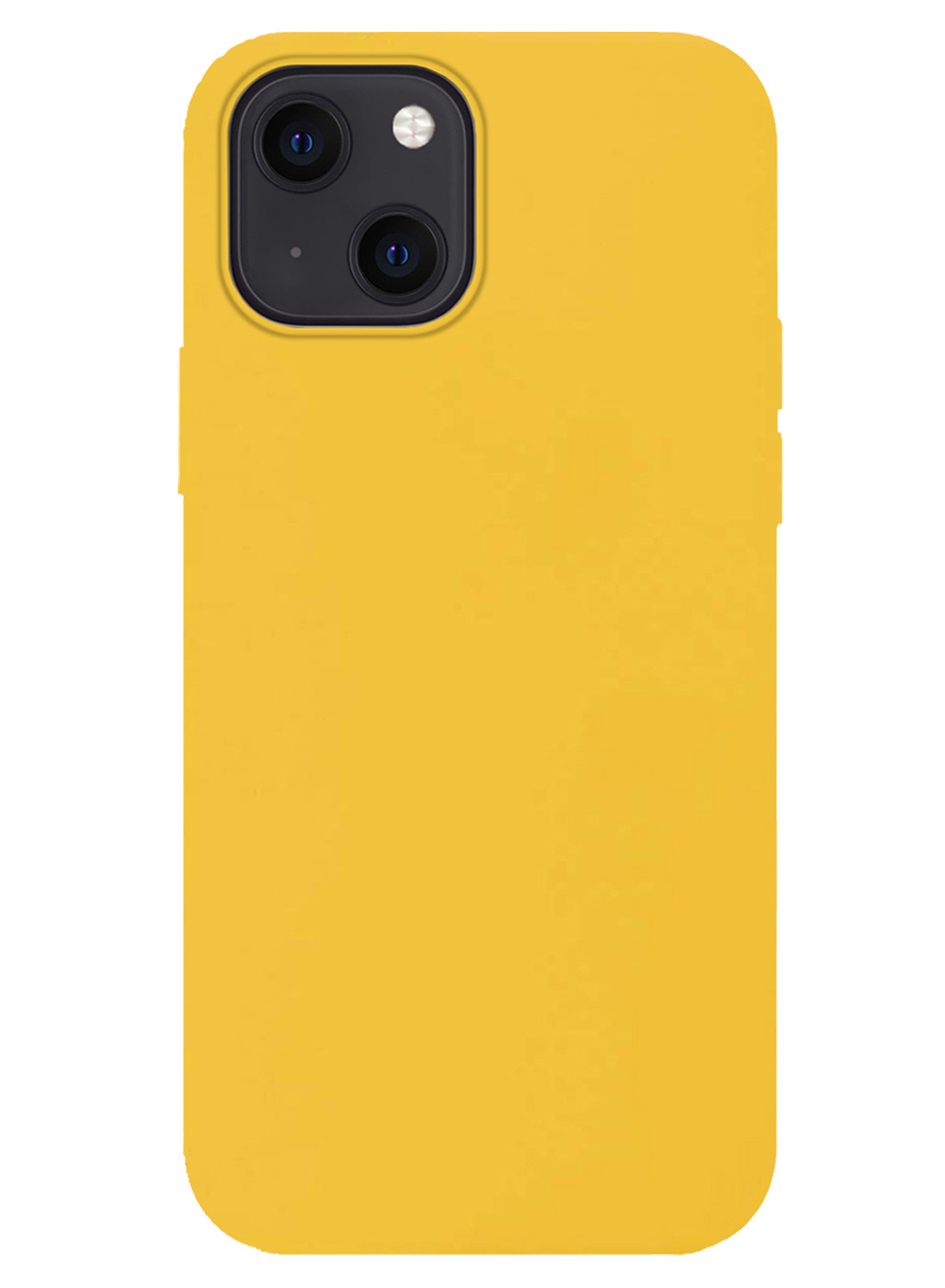 NoXx Hoes Geschikt voor iPhone 15 Plus Hoesje Cover Siliconen Back Case Hoes Met 2x Screenprotector - Geel