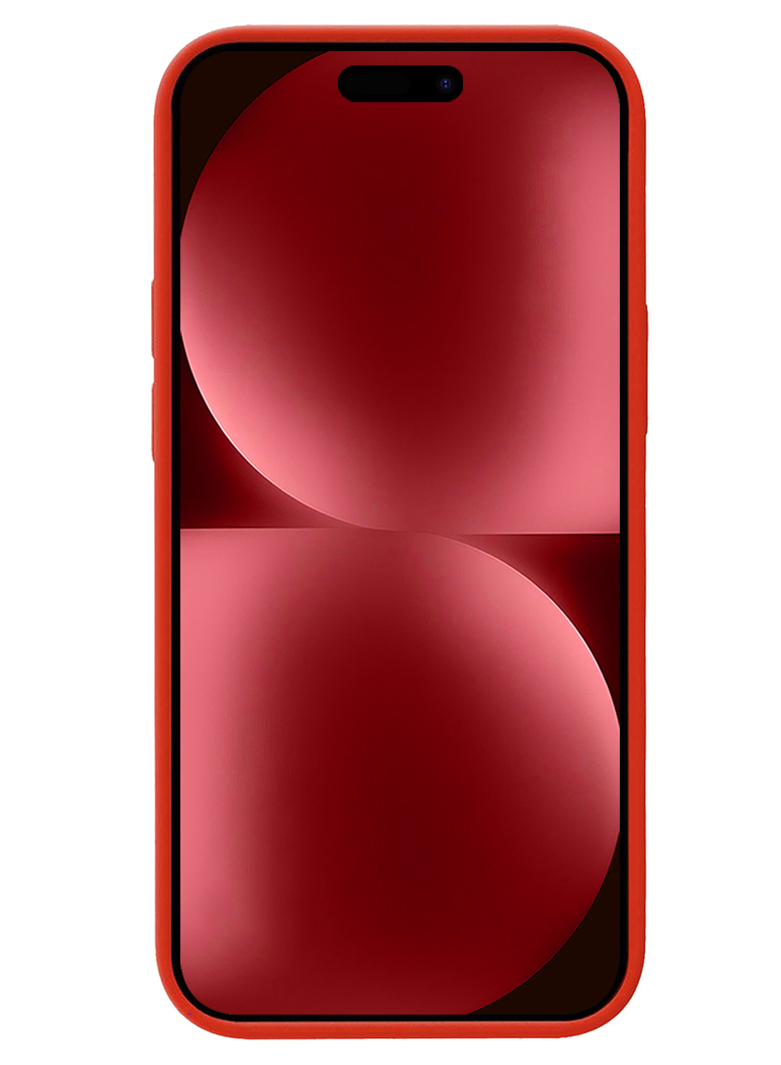 NoXx Hoes Geschikt voor iPhone 15 Pro Hoesje Cover Siliconen Back Case Hoes Met Screenprotector - Rood