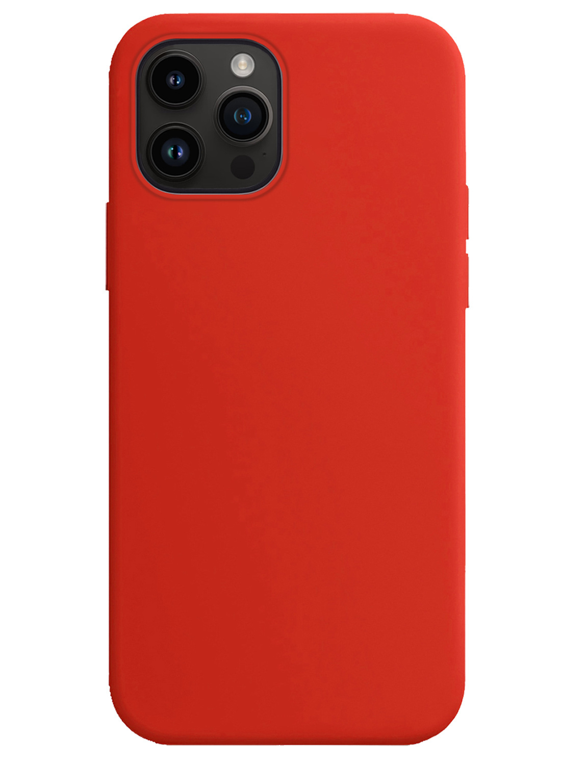 NoXx Hoes Geschikt voor iPhone 15 Pro Hoesje Cover Siliconen Back Case Hoes Met Screenprotector - Rood