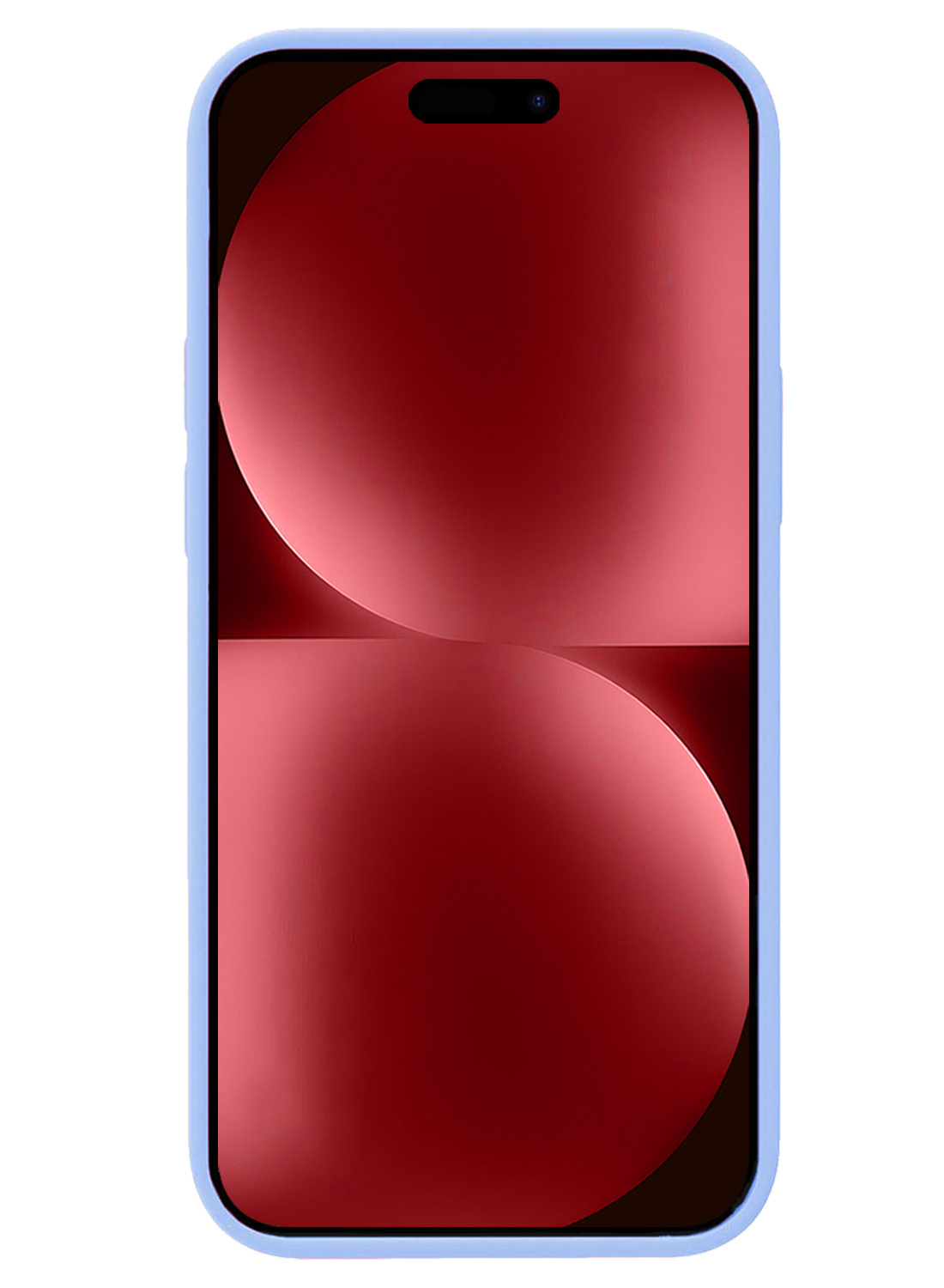 NoXx Hoes Geschikt voor iPhone 15 Pro Max Hoesje Cover Siliconen Back Case Hoes Met Screenprotector - Lichtblauw