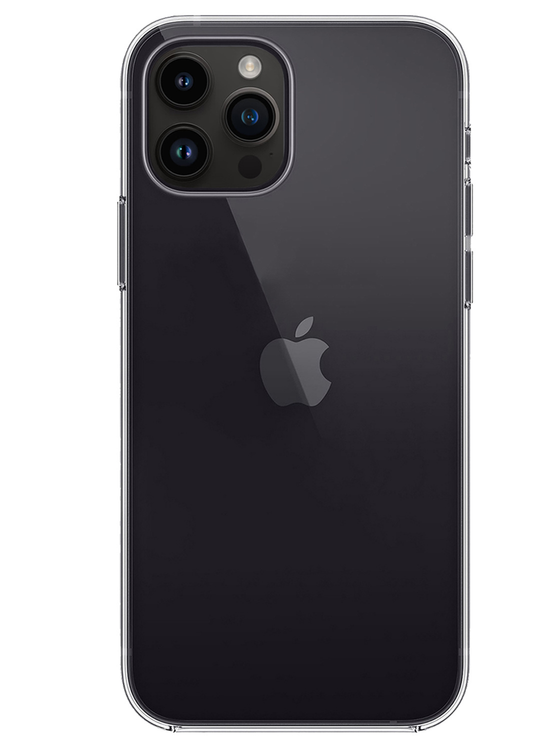 NoXx Hoes Geschikt voor iPhone 15 Pro Max Hoesje Cover Siliconen Back Case Hoes Met 2x Screenprotector - Transparant