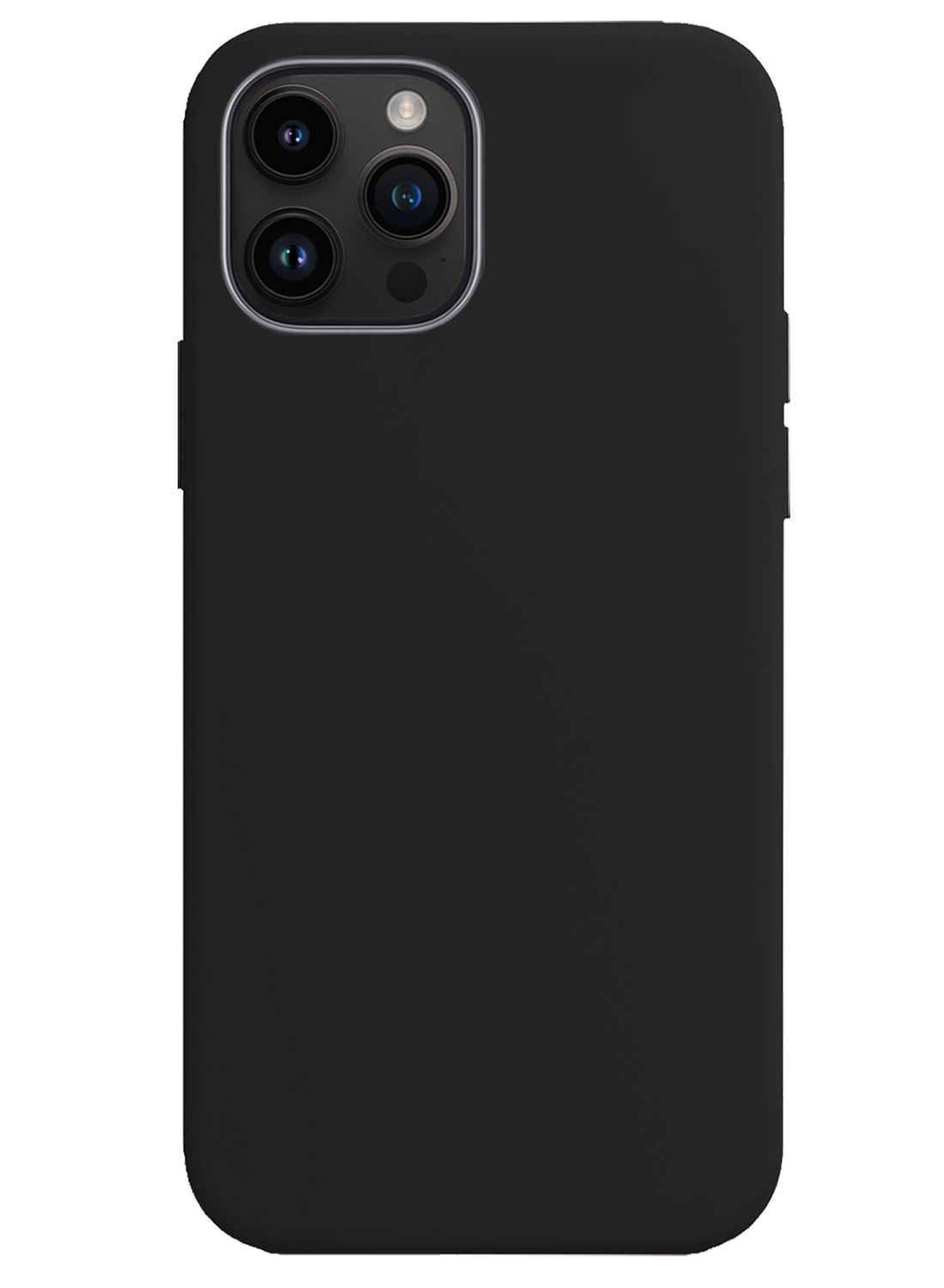 NoXx Hoes Geschikt voor iPhone 15 Pro Max Hoesje Cover Siliconen Back Case Hoes Met 2x Screenprotector - Zwart