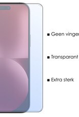 NoXx Hoes Geschikt voor iPhone 15 Hoesje Cover Siliconen Back Case Hoes Met 2x Screenprotector - Transparant