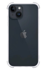 BASEY. Hoes Geschikt voor iPhone 15 Plus Hoesje Shock Proof Case Hoes Met 2x Screenprotector - Hoesje Geschikt voor iPhone 15 Plus Hoes Cover Shockproof - Transparant