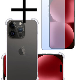 NoXx NoXx iPhone 15 Pro Hoesje Shockproof Met Screenprotector