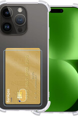 BASEY. Hoes Geschikt voor iPhone 15 Pro Hoesje Shock Proof Case Hoes - Hoesje Geschikt voor iPhone 15 Pro Hoes Cover Shockproof - Transparant