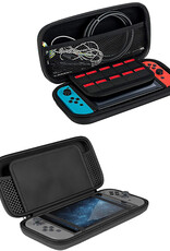 Nomfy Hoesje Geschikt voor Nintendo Switch OLED Hoes Bescherm Case Hardcover Met Screenprotector - Hoes Geschikt voor Nintendo Switch OLED Case - Zwart