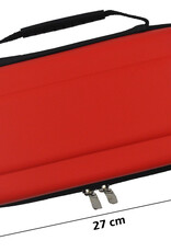 Nomfy Hoesje Geschikt voor Nintendo Switch OLED Hoes Bescherm Case Hardcover Met Screenprotector - Hoes Geschikt voor Nintendo Switch OLED Case - Rood