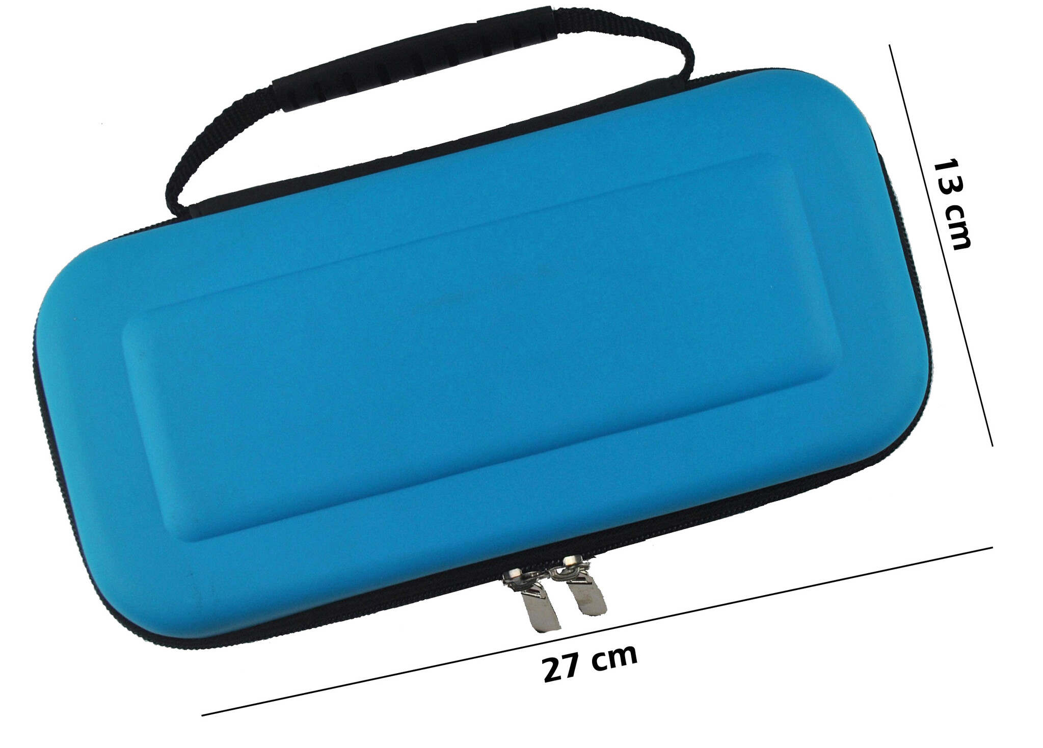 Nomfy Hoesje Geschikt voor Nintendo Switch OLED Hoes Bescherm Case Hardcover Met Screenprotector - Hoes Geschikt voor Nintendo Switch OLED Case - Blauw