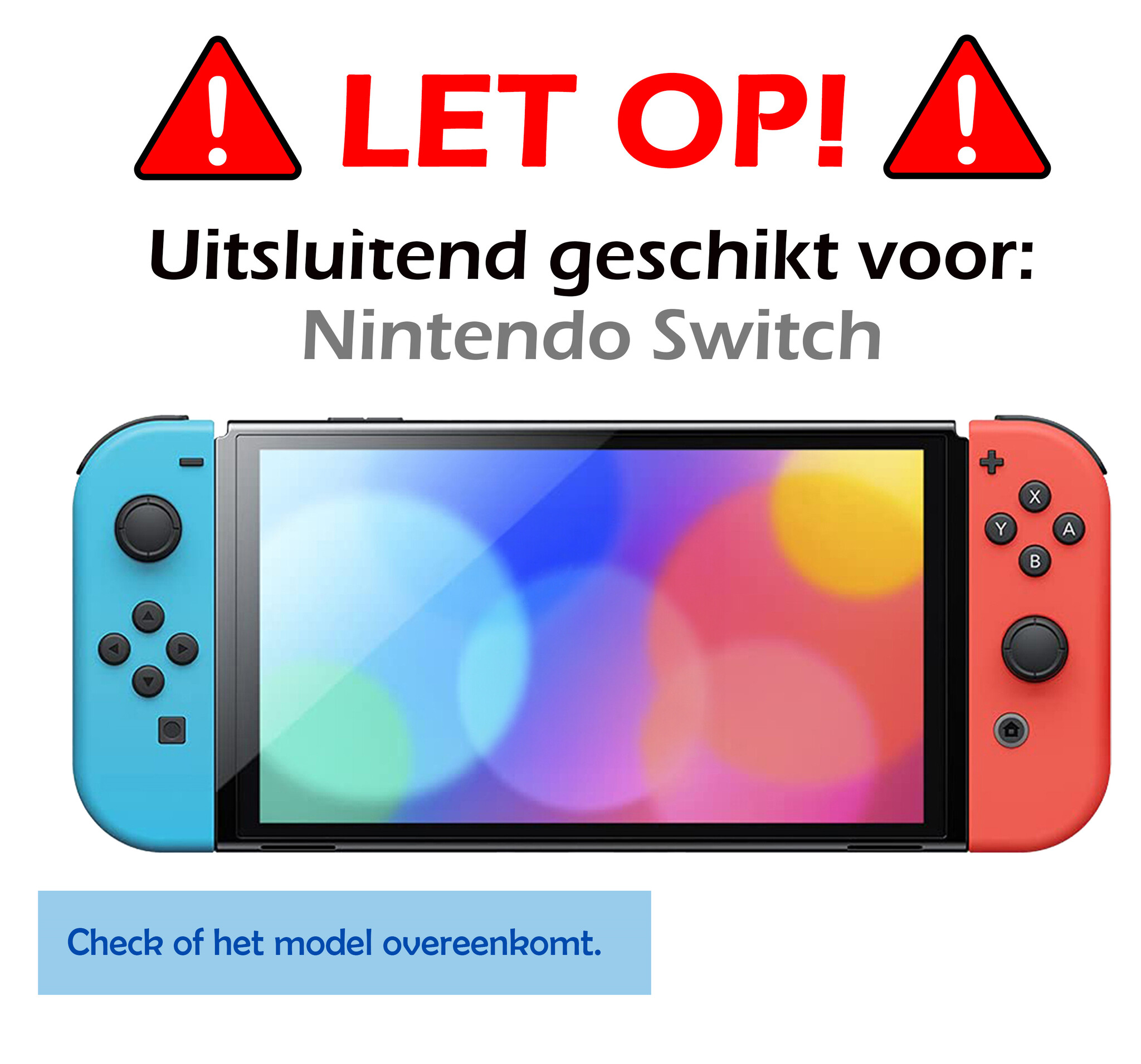 Nomfy Hoesje Geschikt voor Nintendo Switch Hoes Bescherm Case Hardcover Met Screenprotector - Hoes Geschikt voor Nintendo Switch Case - Zwart