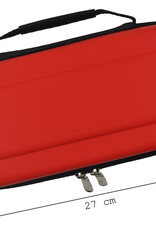 BASEY. Hoesje Geschikt voor Nintendo Switch OLED Case Hoes Hard Cover Met Screenprotector - Bescherm Case Geschikt voor Nintendo Switch OLED Hoes - Rood