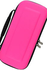 Nomfy Hoesje Geschikt voor Nintendo Switch OLED Hoes Bescherm Case Hardcover Met Screenprotector - Hoes Geschikt voor Nintendo Switch OLED Case - Roze