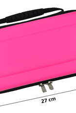 Nomfy Hoesje Geschikt voor Nintendo Switch OLED Hoes Bescherm Case Hardcover Met Screenprotector - Hoes Geschikt voor Nintendo Switch OLED Case - Roze