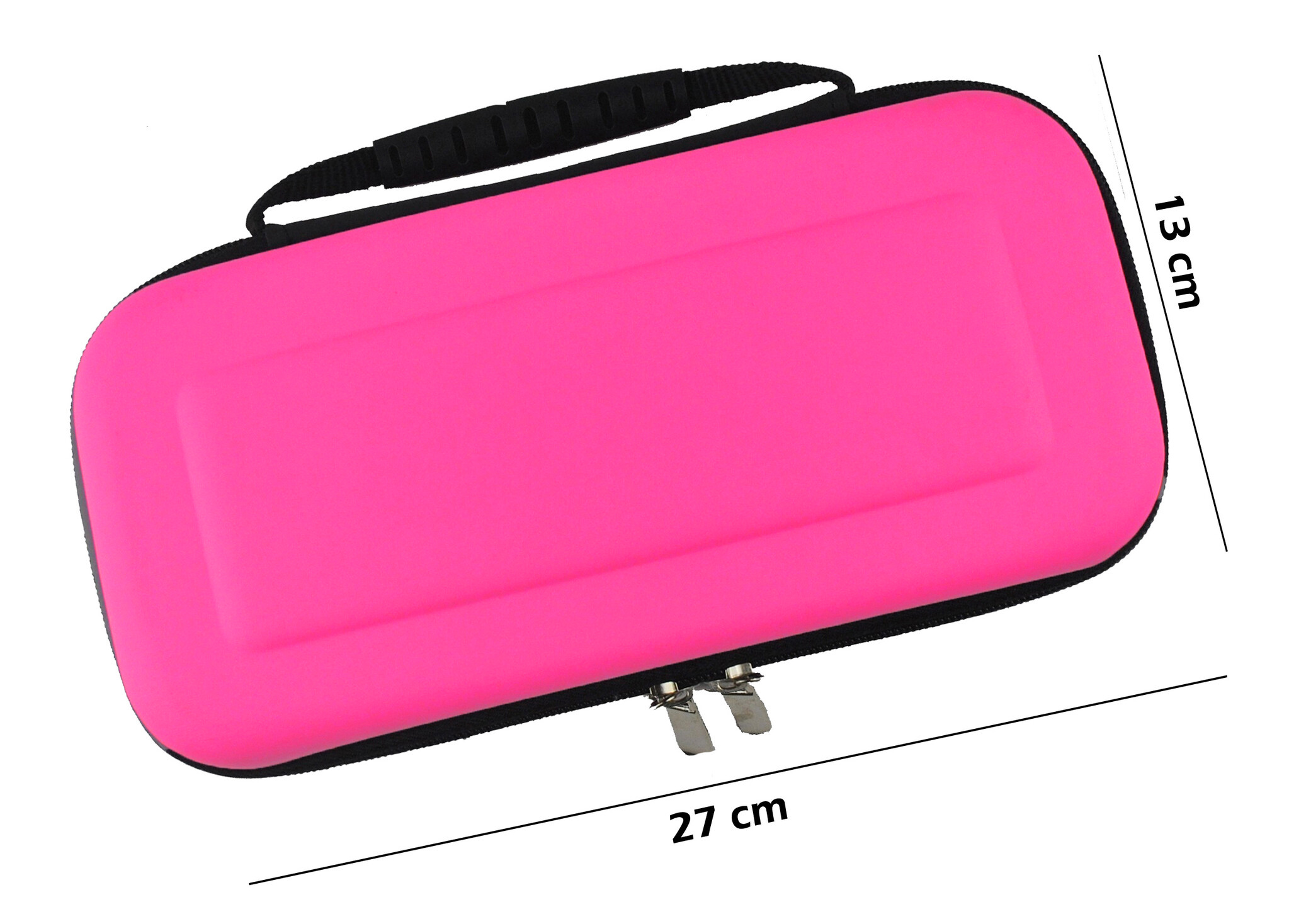 Nomfy Hoesje Geschikt voor Nintendo Switch OLED Hoes Bescherm Case Hardcover Met Screenprotector - Hoes Geschikt voor Nintendo Switch OLED Case - Roze