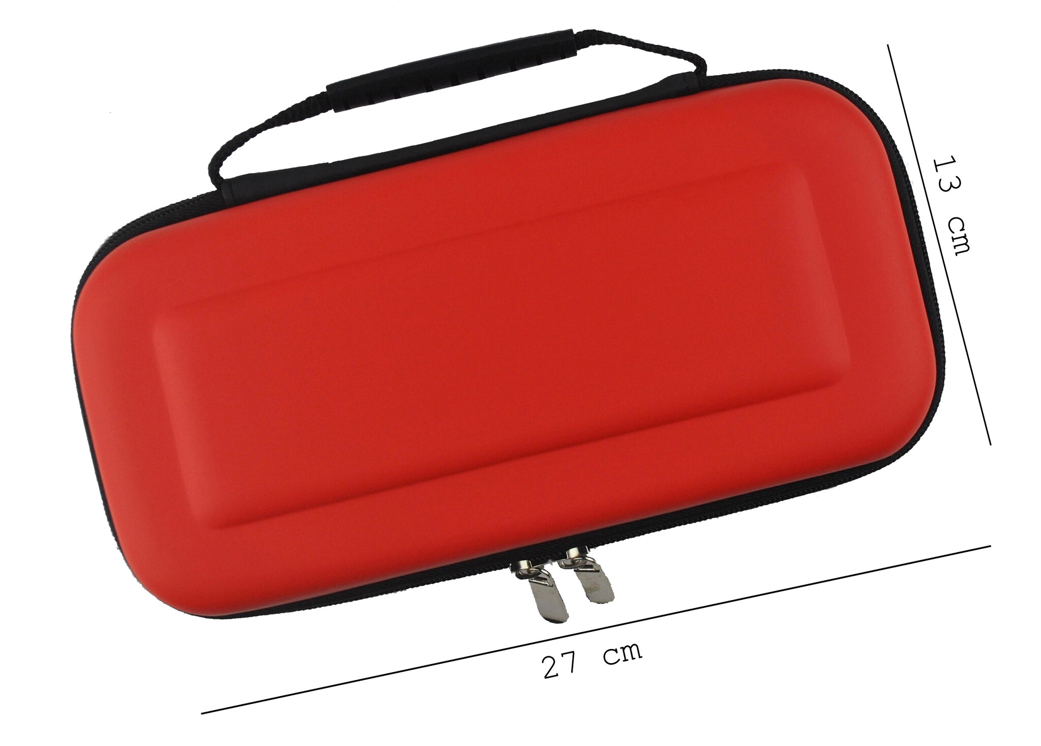BASEY. Hoesje Geschikt voor Nintendo Switch Case Hoes Hard Cover Met Screenprotector - Bescherm Case Geschikt voor Nintendo Switch Hoes - Rood