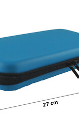 Nomfy Hoesje Geschikt voor Nintendo Switch Hoes Bescherm Case Hardcover Polsbandje Met Screenprotector - Hoes Geschikt voor Nintendo Switch Case - Blauw