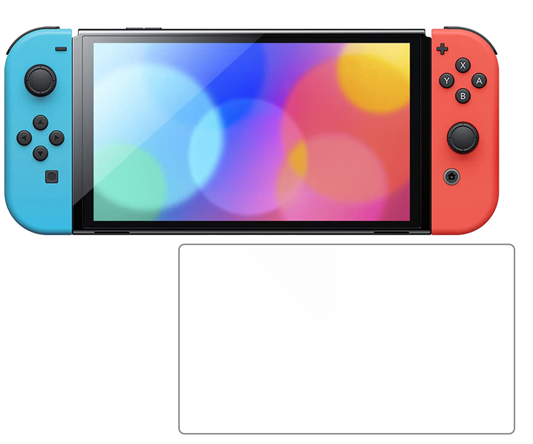 Nomfy Hoesje Geschikt voor Nintendo Switch Hoes Bescherm Case Hardcover Polsbandje Met Screenprotector - Hoes Geschikt voor Nintendo Switch Case - Grijs