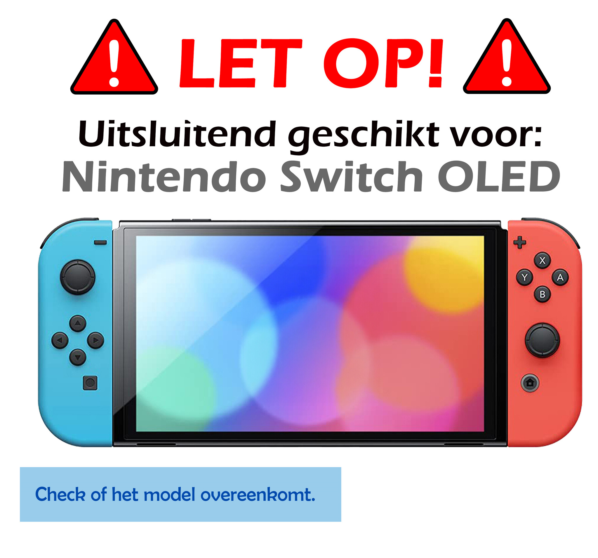 Nomfy Hoesje Geschikt voor Nintendo Switch OLED Hoes Bescherm Case Hardcover Polsbandje Met Screenprotector - Hoes Geschikt voor Nintendo Switch OLED Case - Grijs