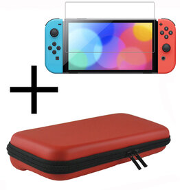 NoXx NoXx Nintendo Switch Hoesje Met Screenprotector - Rood