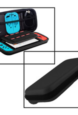 NoXx Hoesje Geschikt voor Nintendo Switch Case Hoes Hard Cover Koord Met Screenprotector - Hoes Geschikt voor Nintendo Switch Hoes - Zwart