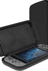 NoXx Hoesje Geschikt voor Nintendo Switch Case Hoes Hard Cover Koord Met Screenprotector - Hoes Geschikt voor Nintendo Switch Hoes - Zwart