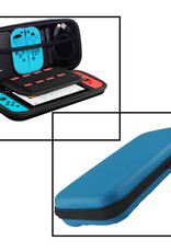 NoXx Hoesje Geschikt voor Nintendo Switch OLED Case Hoes Hard Cover Koord Met Screenprotector - Hoes Geschikt voor Nintendo Switch OLED Hoes - Blauw