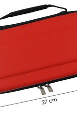 NoXx Hoesje Geschikt voor Nintendo Switch OLED Case Hoes Hard Cover Met Screenprotector - Hoes Geschikt voor Nintendo Switch OLED Hoes - Rood