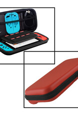 NoXx Hoesje Geschikt voor Nintendo Switch OLED Case Hoes Hard Cover Koord Met Screenprotector - Hoes Geschikt voor Nintendo Switch OLED Hoes - Rood