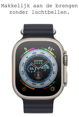 BASEY. Screenprotector Geschikt voor Apple Watch Ultra 2 Screenprotector Tempered Glass Beschermglas - Screenprotector Geschikt voor Apple Watch Ultra 2 (49 mm) Screen Protector