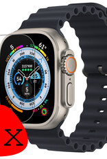 BASEY. Screenprotector Geschikt voor Apple Watch Ultra 2 Screenprotector Tempered Glass Beschermglas - Screenprotector Geschikt voor Apple Watch Ultra 2 (49 mm) Screen Protector - 2 Stuks