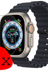BASEY. Screenprotector Geschikt voor Apple Watch Ultra 2 Screenprotector Tempered Glass Beschermglas - Screenprotector Geschikt voor Apple Watch Ultra 2 (49 mm) Screen Protector - 3 Stuks