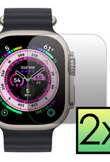 NoXx Screenprotector Geschikt voor Apple Watch Ultra 2 Screenprotector Tempered Glass Gehard Glas - 2x