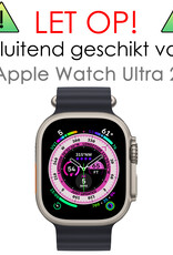 NoXx Screenprotector Geschikt voor Apple Watch Ultra 2 Screenprotector Tempered Glass Gehard Glas - 2x